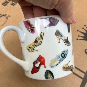 MUSEUM OF MODERN ART CERAMIC CUP, ANDY WARHOL SHOES , never used